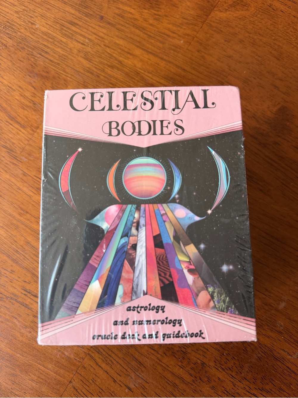 Celestial Bodies Oracle Deck - Pink & Multicolor AstArtwork Mini deck